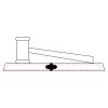 CRY047 - 13 7/8" x 4 1/4" Crystal Gavel on Black Base Thumbnail