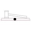 CRY047 - 13 7/8" x 4 1/4" Crystal Gavel on Black Base Thumbnail