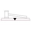 CRY047 - 13 7/8" x 4 1/4" Crystal Gavel on Black Base Thumbnail