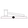 CRY047 - 13 7/8" x 4 1/4" Crystal Gavel on Black Base Thumbnail