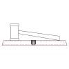 CRY047 - 13 7/8" x 4 1/4" Crystal Gavel on Black Base Thumbnail