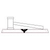CRY047 - 13 7/8" x 4 1/4" Crystal Gavel on Black Base Thumbnail