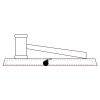 CRY047 - 13 7/8" x 4 1/4" Crystal Gavel on Black Base Thumbnail