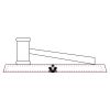 CRY047 - 13 7/8" x 4 1/4" Crystal Gavel on Black Base Thumbnail