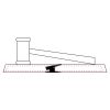 CRY047 - 13 7/8" x 4 1/4" Crystal Gavel on Black Base Thumbnail