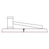 CRY047 - 13 7/8" x 4 1/4" Crystal Gavel on Black Base Thumbnail