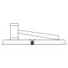 CRY047 - 13 7/8" x 4 1/4" Crystal Gavel on Black Base Thumbnail