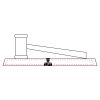 CRY047 - 13 7/8" x 4 1/4" Crystal Gavel on Black Base Thumbnail