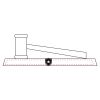 CRY047 - 13 7/8" x 4 1/4" Crystal Gavel on Black Base Thumbnail