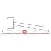 CRY047 - 13 7/8" x 4 1/4" Crystal Gavel on Black Base Thumbnail