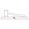 CRY047 - 13 7/8" x 4 1/4" Crystal Gavel on Black Base Thumbnail