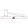 CRY047 - 13 7/8" x 4 1/4" Crystal Gavel on Black Base Thumbnail