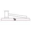 CRY047 - 13 7/8" x 4 1/4" Crystal Gavel on Black Base Thumbnail