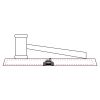 CRY047 - 13 7/8" x 4 1/4" Crystal Gavel on Black Base Thumbnail