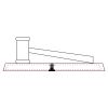 CRY047 - 13 7/8" x 4 1/4" Crystal Gavel on Black Base Thumbnail