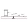 CRY047 - 13 7/8" x 4 1/4" Crystal Gavel on Black Base Thumbnail