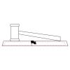 CRY047 - 13 7/8" x 4 1/4" Crystal Gavel on Black Base Thumbnail