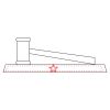 CRY047 - 13 7/8" x 4 1/4" Crystal Gavel on Black Base Thumbnail