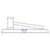 CRY047 - 13 7/8" x 4 1/4" Crystal Gavel on Black Base Thumbnail