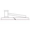 CRY047 - 13 7/8" x 4 1/4" Crystal Gavel on Black Base Thumbnail