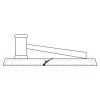 CRY047 - 13 7/8" x 4 1/4" Crystal Gavel on Black Base Thumbnail