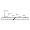 CRY047 - 13 7/8" x 4 1/4" Crystal Gavel on Black Base Thumbnail