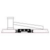 CRY047 - 13 7/8" x 4 1/4" Crystal Gavel on Black Base Thumbnail