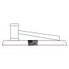 CRY047 - 13 7/8" x 4 1/4" Crystal Gavel on Black Base Thumbnail