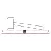 CRY047 - 13 7/8" x 4 1/4" Crystal Gavel on Black Base Thumbnail