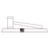 CRY047 - 13 7/8" x 4 1/4" Crystal Gavel on Black Base Thumbnail