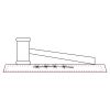 CRY047 - 13 7/8" x 4 1/4" Crystal Gavel on Black Base Thumbnail