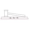 CRY047 - 13 7/8" x 4 1/4" Crystal Gavel on Black Base Thumbnail