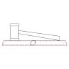CRY047 - 13 7/8" x 4 1/4" Crystal Gavel on Black Base Thumbnail