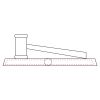 CRY047 - 13 7/8" x 4 1/4" Crystal Gavel on Black Base Thumbnail