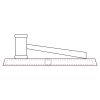 CRY047 - 13 7/8" x 4 1/4" Crystal Gavel on Black Base Thumbnail
