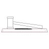 CRY047 - 13 7/8" x 4 1/4" Crystal Gavel on Black Base Thumbnail
