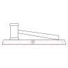 CRY047 - 13 7/8" x 4 1/4" Crystal Gavel on Black Base Thumbnail