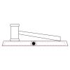 CRY047 - 13 7/8" x 4 1/4" Crystal Gavel on Black Base Thumbnail