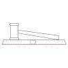 CRY047 - 13 7/8" x 4 1/4" Crystal Gavel on Black Base Thumbnail