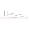 CRY047 - 13 7/8" x 4 1/4" Crystal Gavel on Black Base Thumbnail