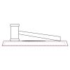 CRY047 - 13 7/8" x 4 1/4" Crystal Gavel on Black Base Thumbnail
