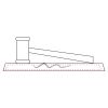 CRY047 - 13 7/8" x 4 1/4" Crystal Gavel on Black Base Thumbnail