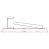 CRY047 - 13 7/8" x 4 1/4" Crystal Gavel on Black Base Thumbnail