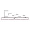 CRY047 - 13 7/8" x 4 1/4" Crystal Gavel on Black Base Thumbnail