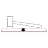CRY047 - 13 7/8" x 4 1/4" Crystal Gavel on Black Base Thumbnail
