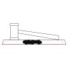 CRY047 - 13 7/8" x 4 1/4" Crystal Gavel on Black Base Thumbnail