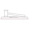 CRY047 - 13 7/8" x 4 1/4" Crystal Gavel on Black Base Thumbnail