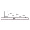 CRY047 - 13 7/8" x 4 1/4" Crystal Gavel on Black Base Thumbnail