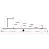 CRY047 - 13 7/8" x 4 1/4" Crystal Gavel on Black Base Thumbnail