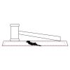 CRY047 - 13 7/8" x 4 1/4" Crystal Gavel on Black Base Thumbnail